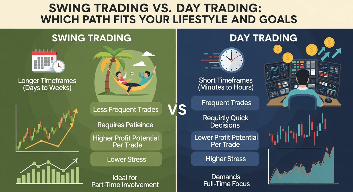 Swing Trading vs. Day Trading: Which Path Fits Your Lifestyle and Goals